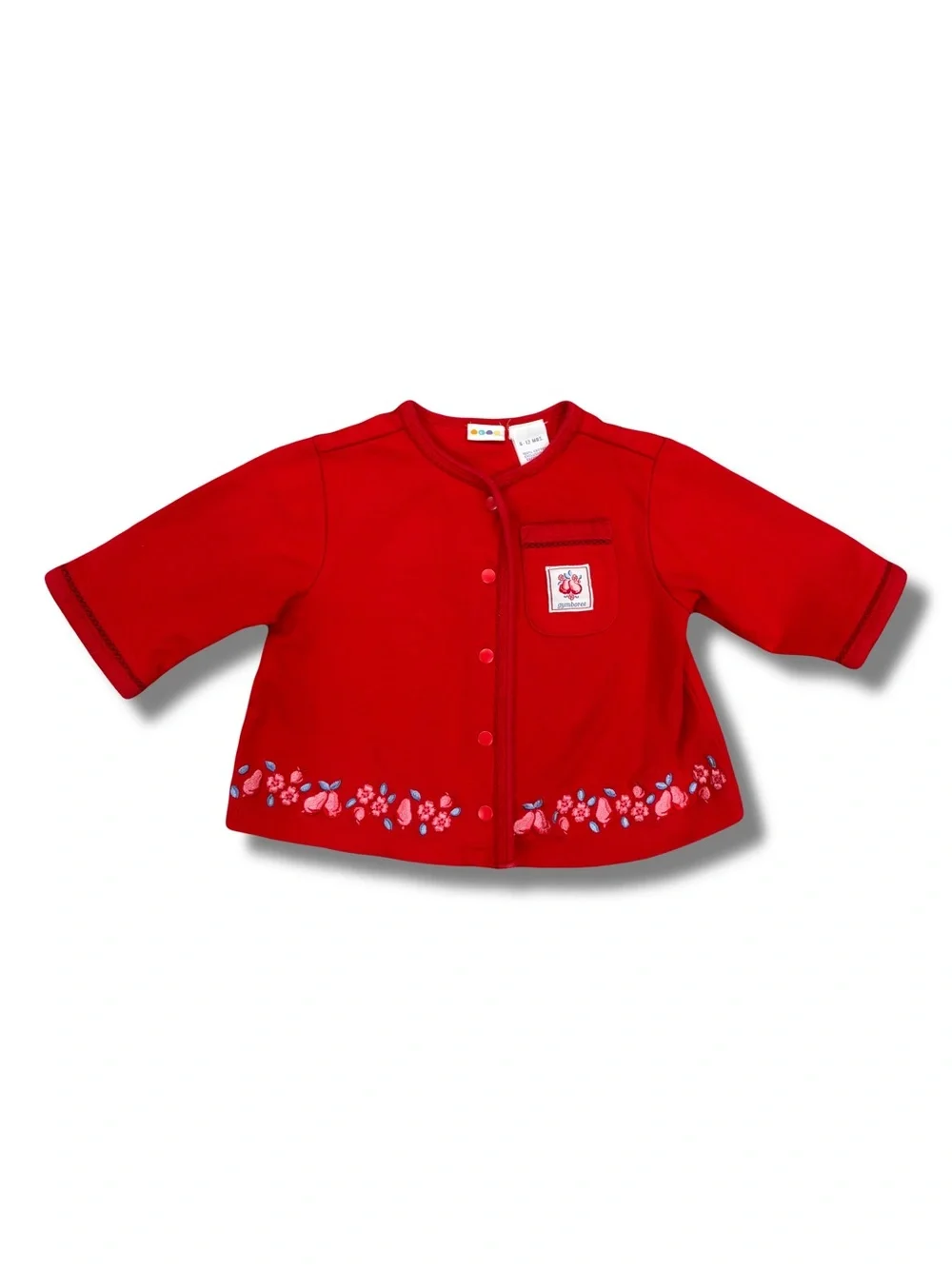 Vintage Gymboree Girls 6-12 Months Cardigan 2000s Pears Cotton Y2K
